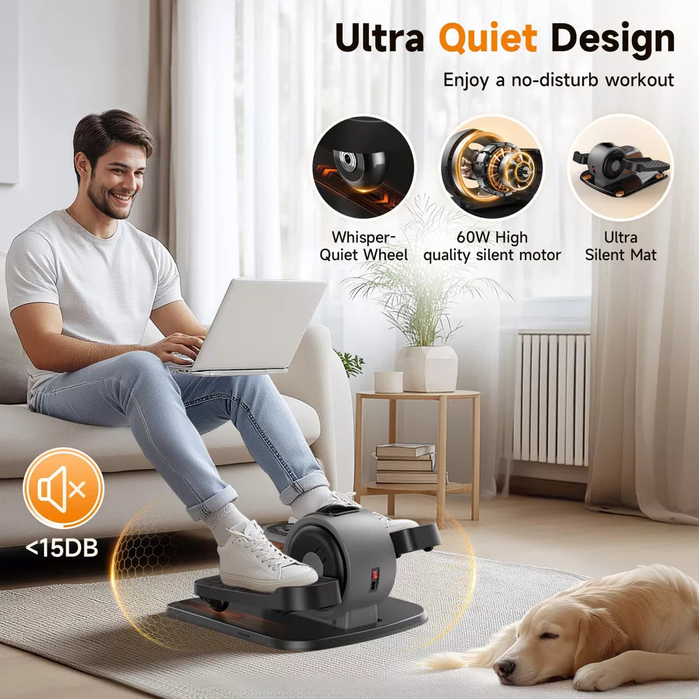 2-in-1 Under Desk Elliptical - Portable Leg Exerciser