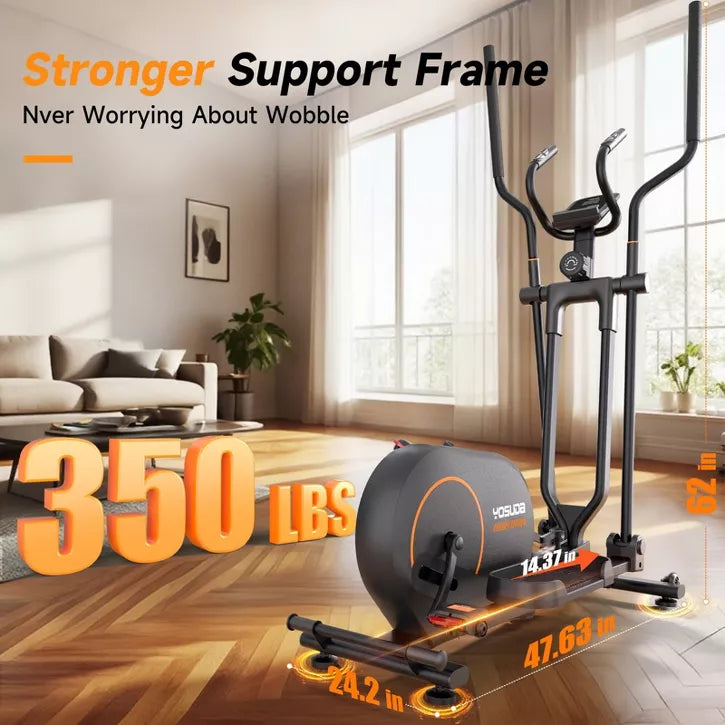 Foldable Magnetic Elliptical 350LB - 16 Levels