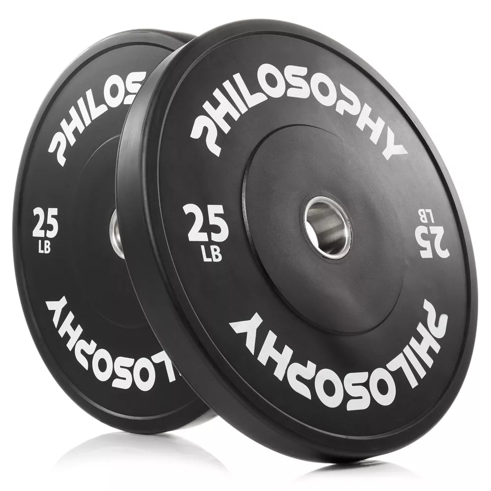 25LB Olympic Rubber Bumper Plates - Set of 2