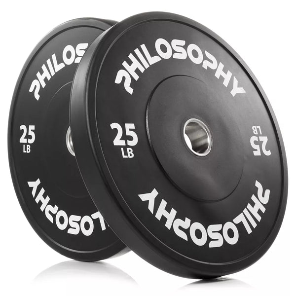 25LB Olympic Rubber Bumper Plates - Set of 2