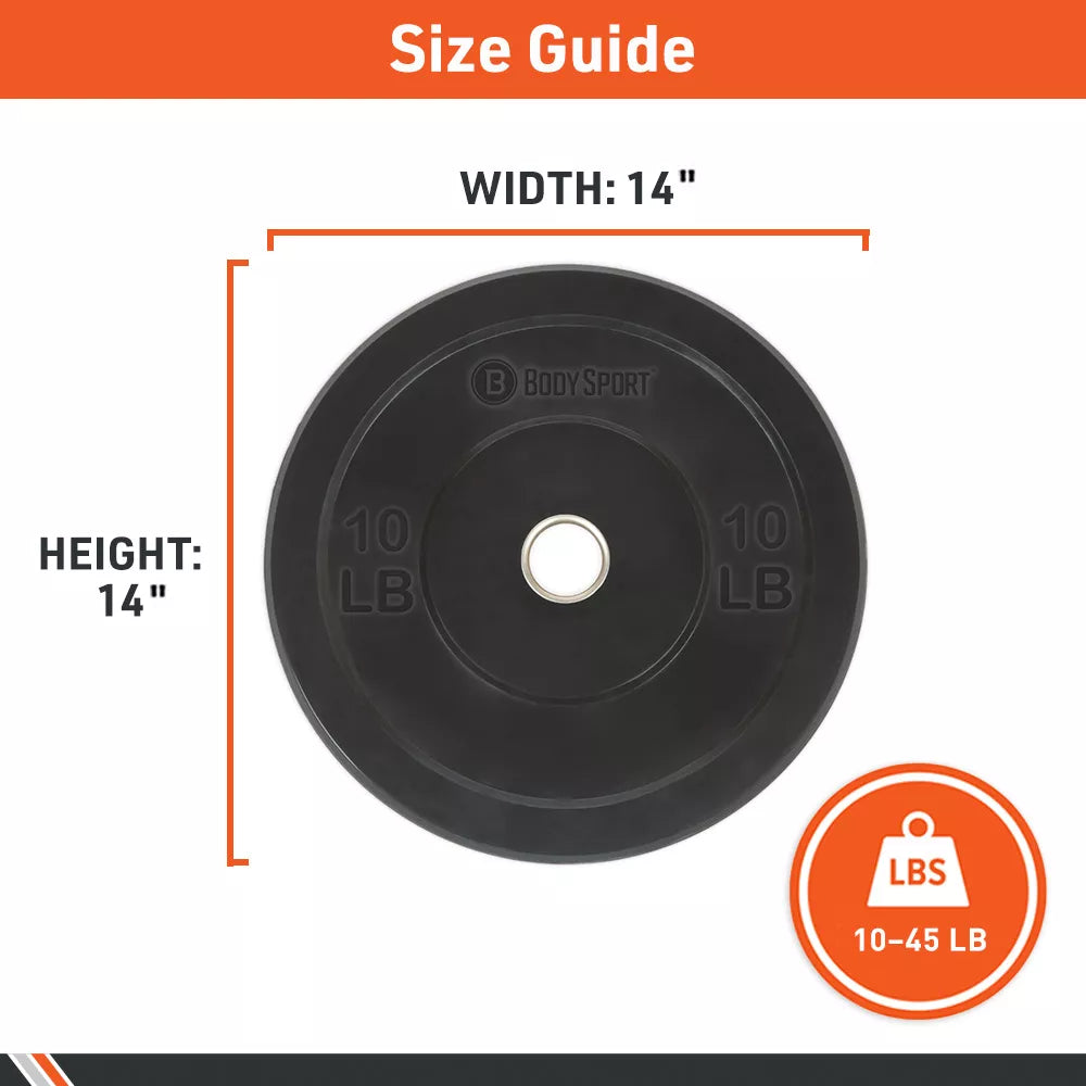 2-inch 10lb recycled rubber olympic bumper plate with stainless steel center for home gym