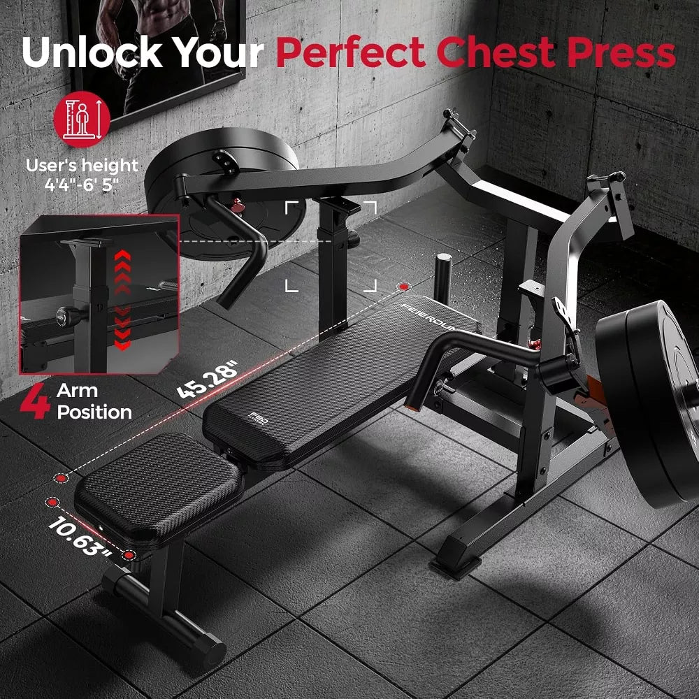 Chest Press Machine - Converging Arms, 4-Position