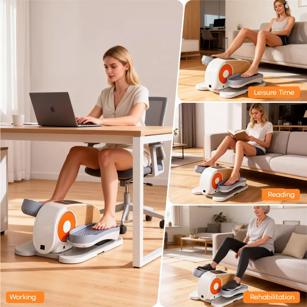 Under Desk Electric Elliptical - Remote Control, LED