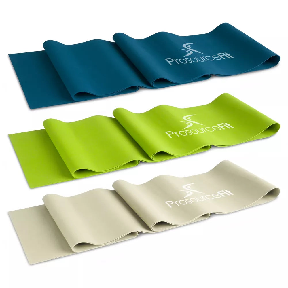 Latex-Free Flat Resistance Bands - 3 Pack