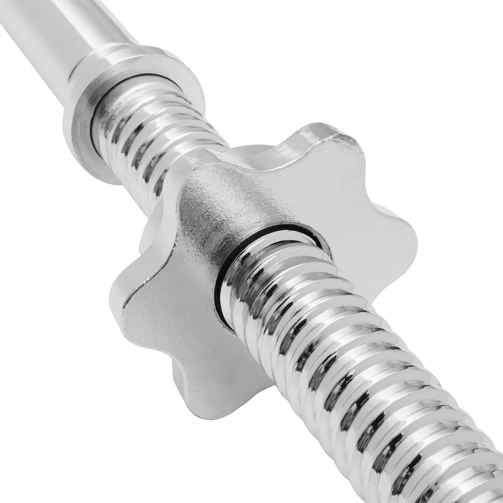 Threaded EZ Curl Bar - 1in with Star Collars