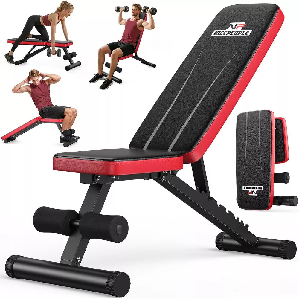 Adjustable Weight Bench 660LBS - 8 Backrests