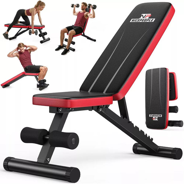 Adjustable Weight Bench 660LBS - 8 Backrests