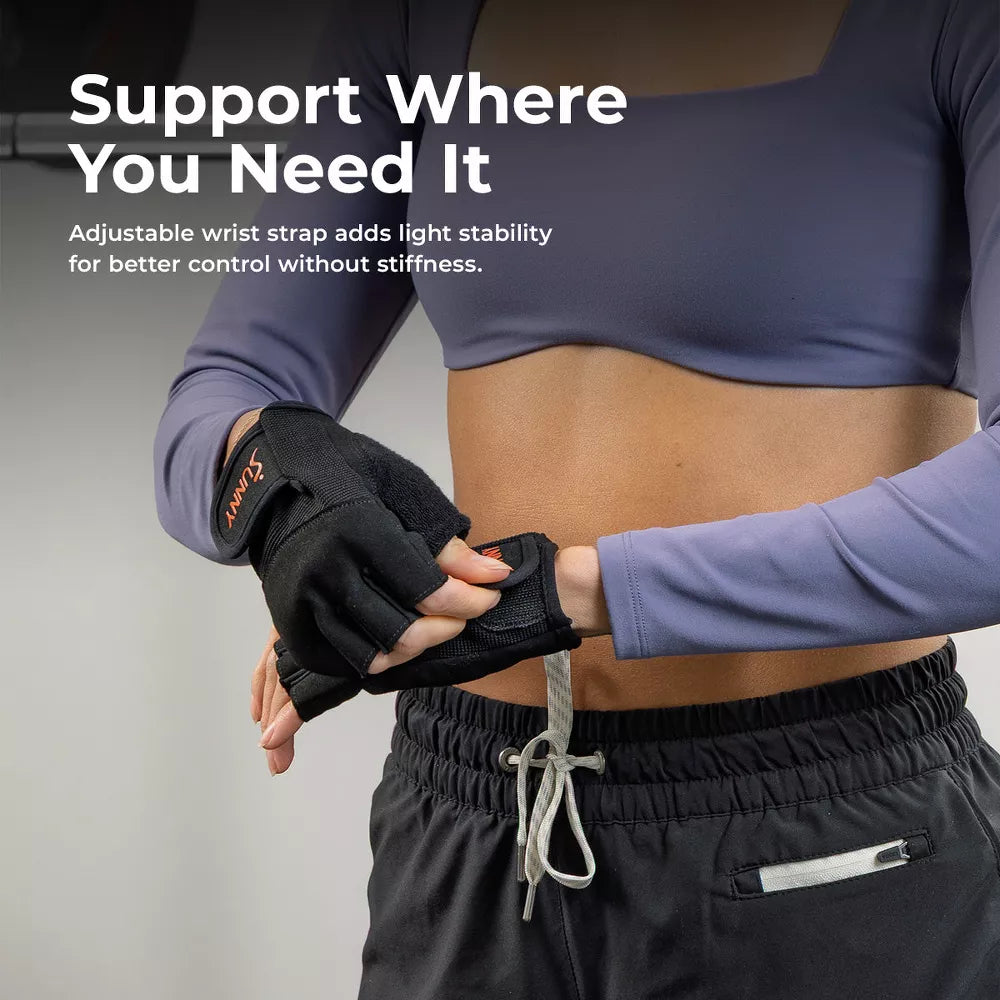 Weightlifting Gloves - Padded Palm, Wrist Support