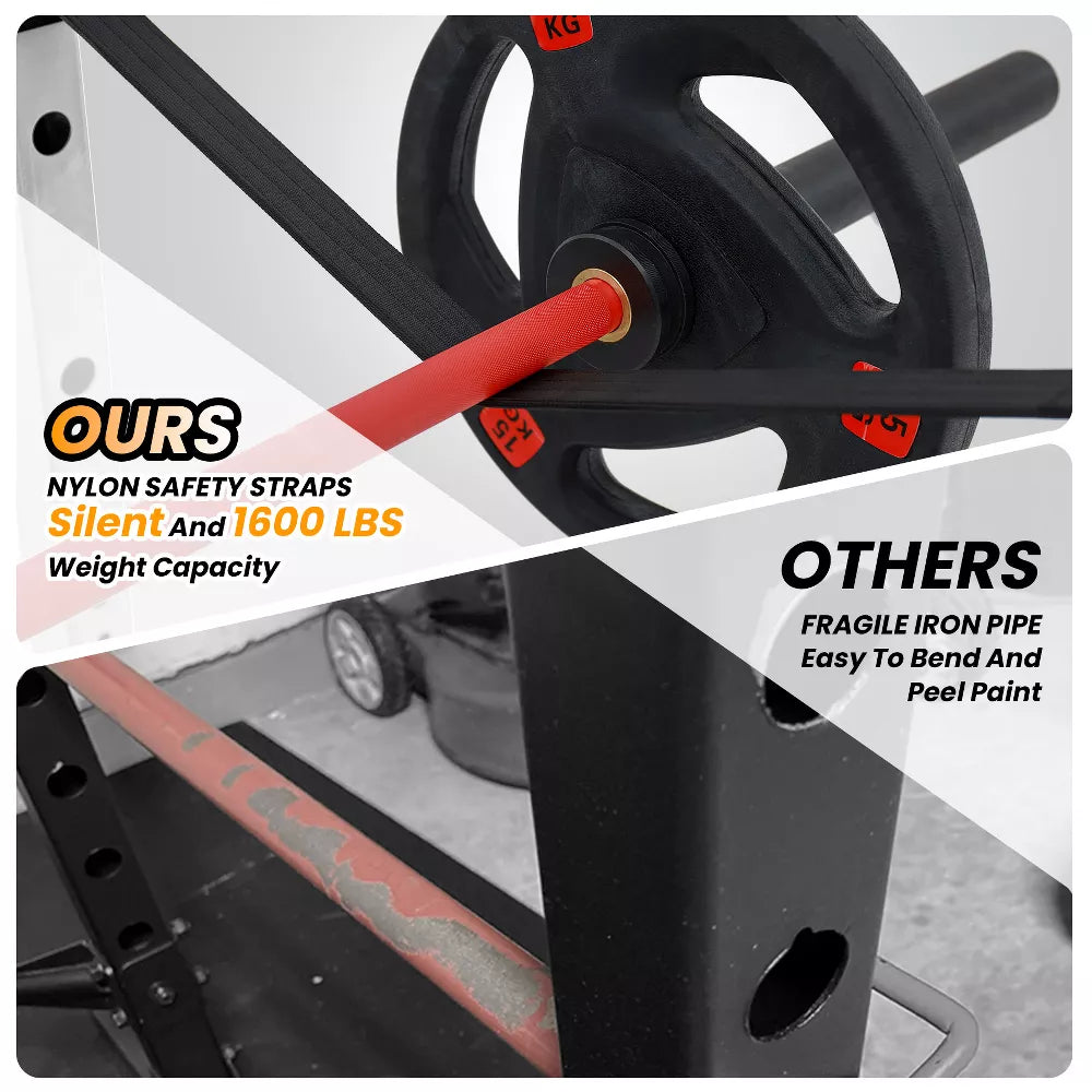 Power Rack 1600LBS - Cable Pulley & Dip Bar