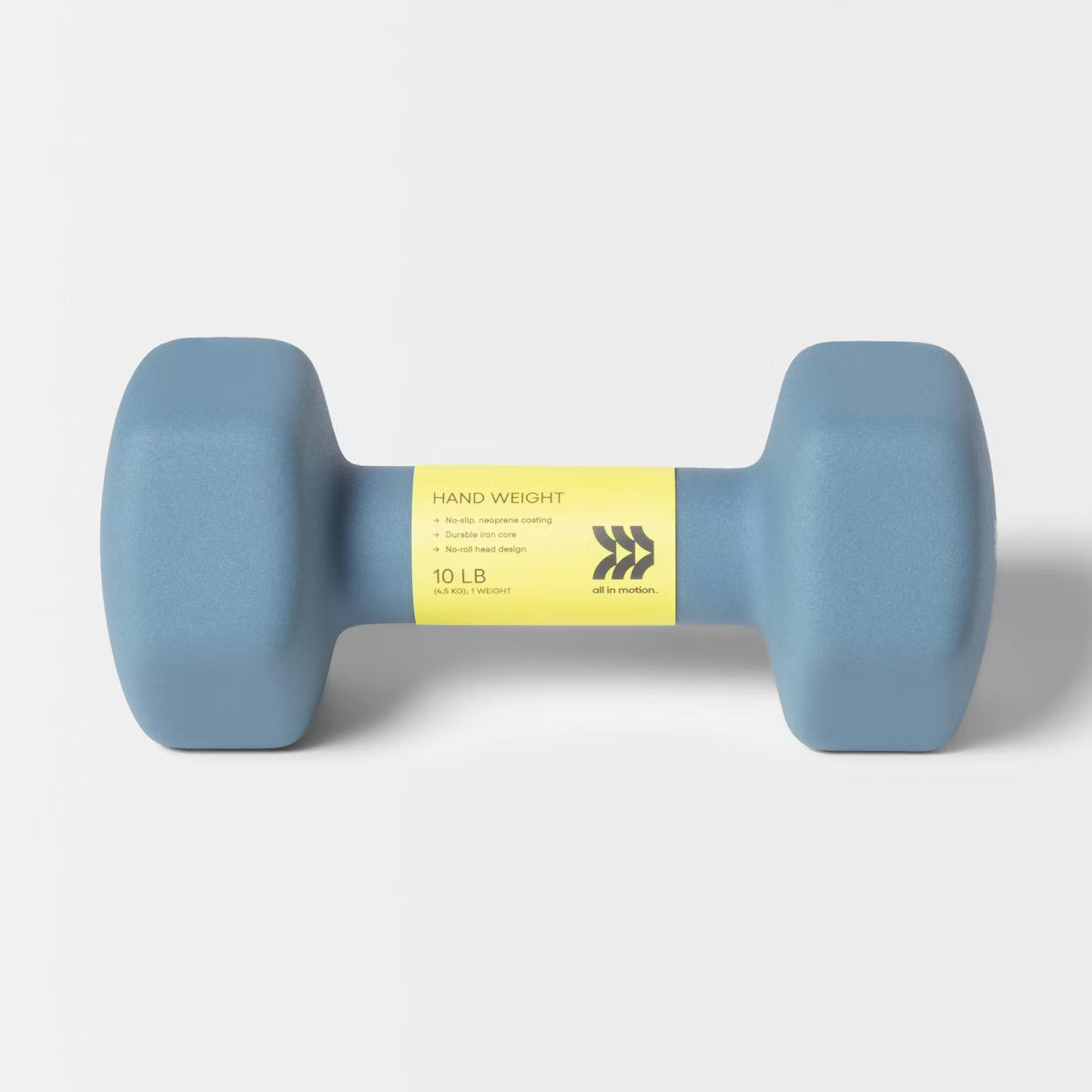 Neoprene 10lb dumbbell hex head non-slip iron core hand weight for home gym