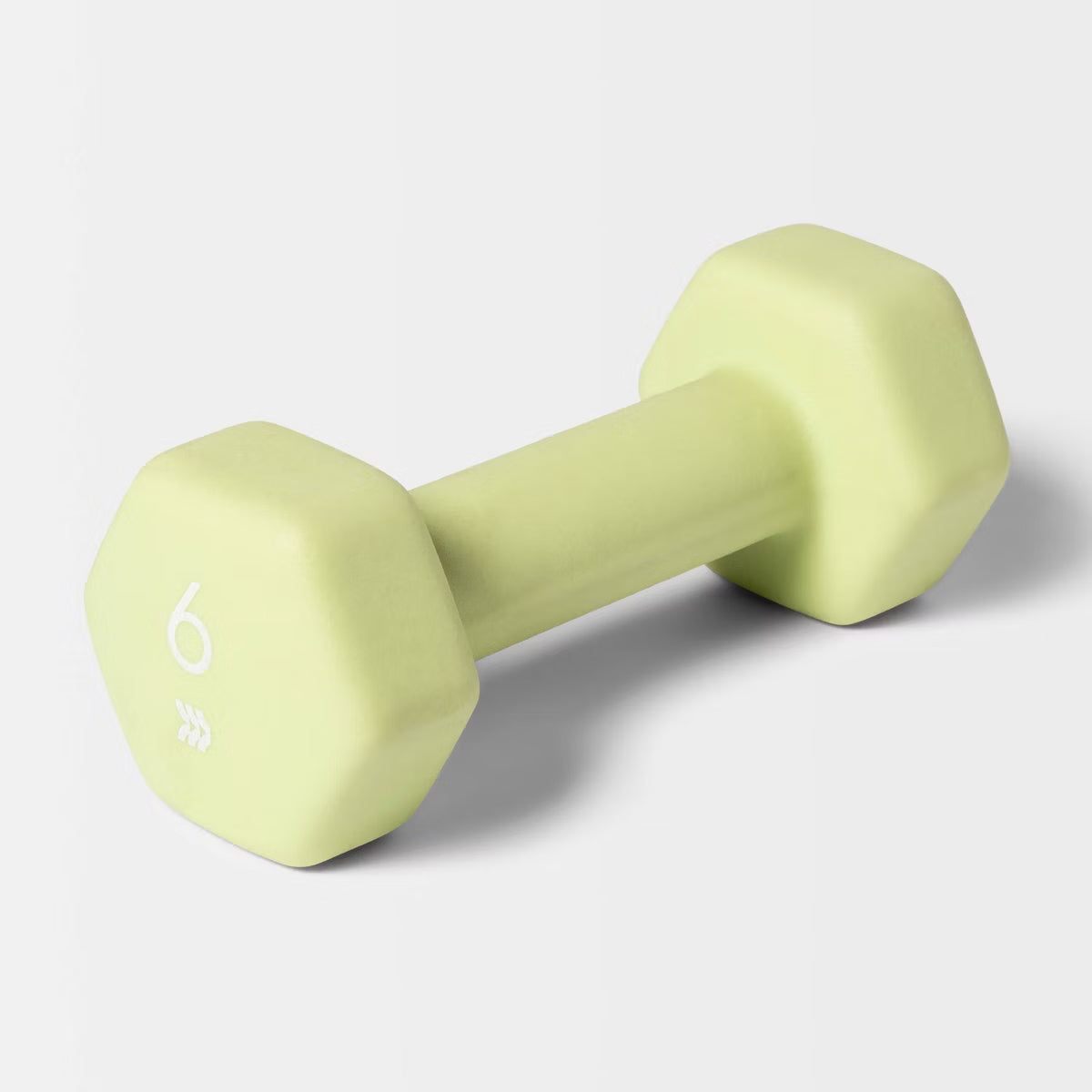 Neoprene 6lb dumbbell hex head non-slip iron core hand weight for home gym