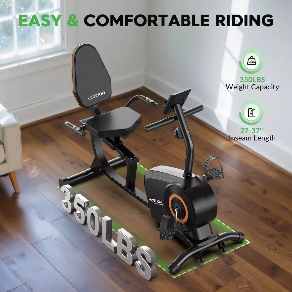 Recumbent Exercise Bike - Adjustable Seat