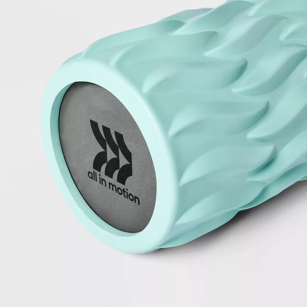 13in Deep Tissue Foam Roller - Aqua Blue